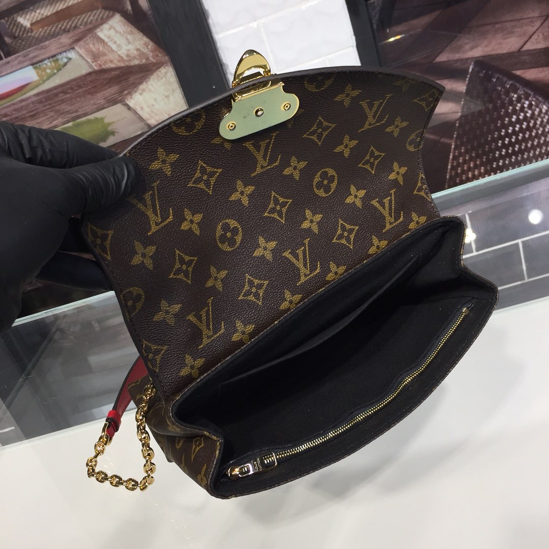 Louis Vuitton SAINT PLACIDE Handbag Monogram M43714 Black